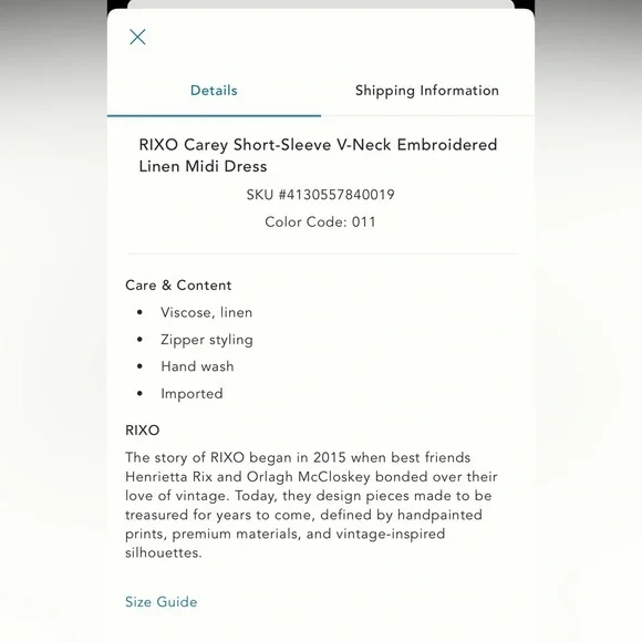 Anthropologie Cream Floral Embroidered Dress - Picture 3 of 16